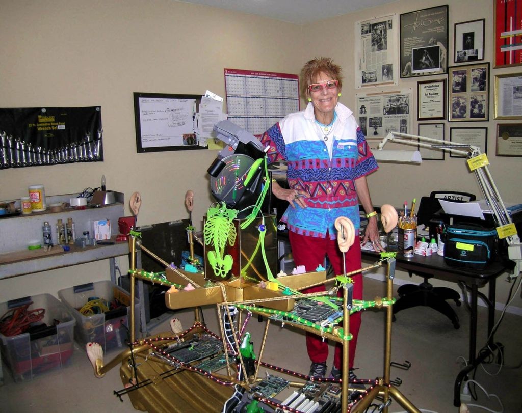 Nancy in her studio