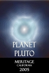 Planet Pluto Wine label